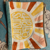 Good Vibes Canvas Coin Purse - 6 Styles